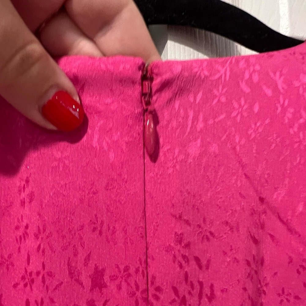 NWT Ronny Kobo Fuchsia Bow Dress (Size M) - Picture 6 of 10